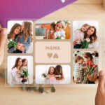 Miniaturansicht von Mama-Platte mit sechs personalisierten Fotos