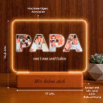 Miniaturansicht von Papa Lampe mit Fotos personalisiert