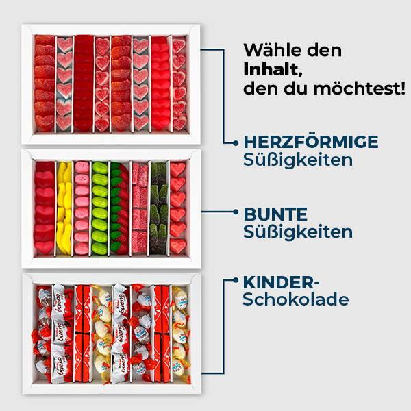 Personalisierte bunte Süßigkeitenbox Papa