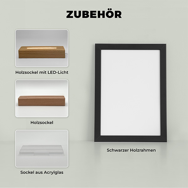 Personalisierte Mama-Lampe mit sechs Fotos