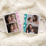 Miniaturansicht von Personalisierte Mama-Tasse Würfel mit vier Fotos