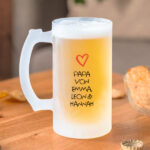 Miniaturansicht von Bierkrug mit Herz und personalisiertem Text für Papa