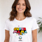 Miniaturansicht von Super-Mama-Pyjama mit personalisierten Namen