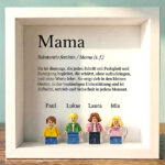 Miniaturansicht von Bild mit Lego-Minifiguren Definition von Mama und personalisierten Namen