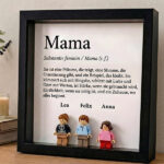 Miniaturansicht von Bild mit Lego-Minifiguren Definition von Mama und personalisierten Namen