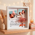 Miniaturansicht von Rahmen für Mama mit Blumen und personalisierten Fotos