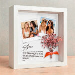 Miniaturansicht von Rahmen für Mama mit Blumen und personalisierten Fotos