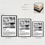 Miniaturansicht von Poster Definition von Mama in Schwarz-Weiß mit personalisierten Fotos
