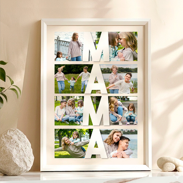 Vertikales Poster für Mama mit personalisierten Fotos