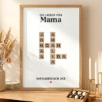 Miniaturansicht von Scrabble-Poster mit personalisierten Namen