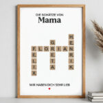 Miniaturansicht von Scrabble-Poster mit personalisierten Namen