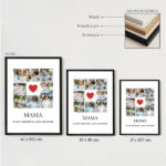 Miniaturansicht von Mama-Herz-Poster mit personalisierten Fotos