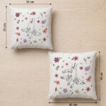 Miniaturansicht von Kissen für Mama mit Herzen, personalisierten Namen und personalisiertem Text