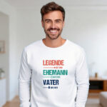 Miniaturansicht von Pyjama Legende, Ehemann und Vater mit personalisiertem Text