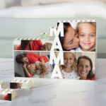 Miniaturansicht von Vertikales Blockpuzzle für Mama mit personalisierten Fotos
