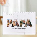 Miniaturansicht von Puzzle Papa mit Fotos und personalisiertem Text