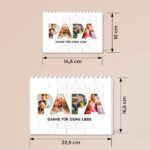 Miniaturansicht von Puzzle Papa mit Fotos und personalisiertem Text