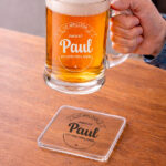 Miniaturansicht von Bierkrug für den besten Papa mit personalisierten Texten