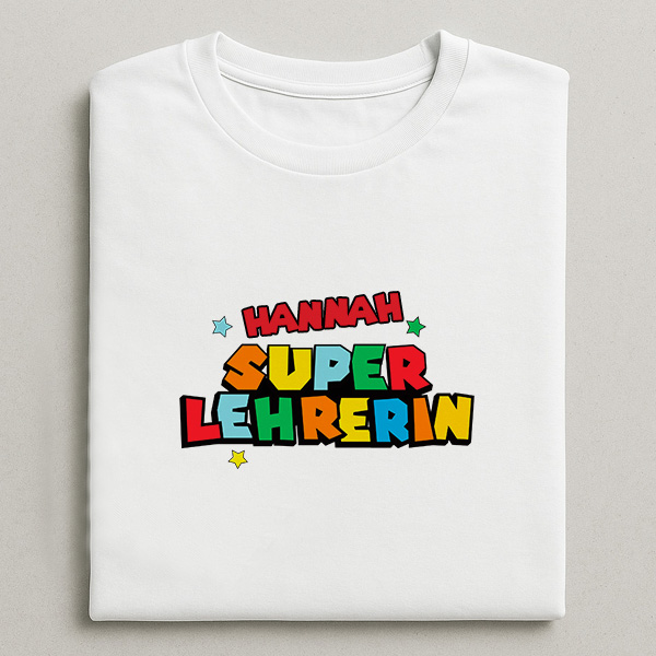 Super-Profe-T-Shirt mit personalisierten Namen
