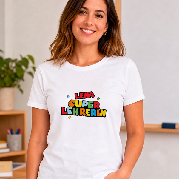 Super-Profe-T-Shirt mit personalisierten Namen