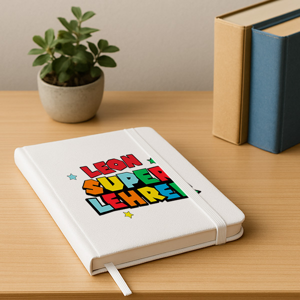Super-Lehrerin-Notizbuch mit personalisierten Namen