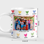 Miniaturansicht von Tasse für Lehrkräfte mit Herzen und personalisiertem Foto