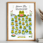 Miniaturansicht von Poster für Lehrkräfte mit Fröschchen und personalisierten Namen