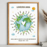 Miniaturansicht von Planeten-Poster mit personalisierten Namen