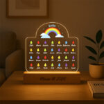 Miniaturansicht von Lampe Regen mit Namen und personalisiertem Text
