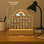 Miniaturansicht von Lampe Regen mit Namen und personalisiertem Text