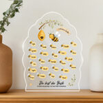 Miniaturansicht von Plakette für Lehrkräfte mit Bienchen und personalisierten Namen