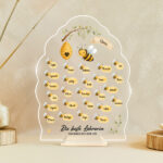 Miniaturansicht von Plakette für Lehrkräfte mit Bienchen und personalisierten Namen