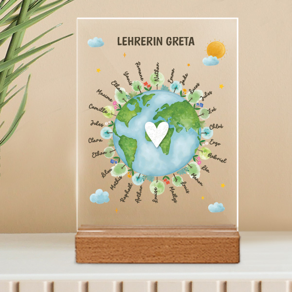 Planeten-Plakette mit personalisierten Namen Planeten-Plakette mit personalisierten Namen