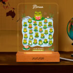 Miniaturansicht von Lampe für Lehrerin mit Fröschchen und personalisierten Namen