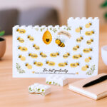Miniaturansicht von Block-Puzzle mit Bienchen und personalisierten Namen