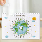Miniaturansicht von Planeten-Blockpuzzle mit personalisierten Namen
