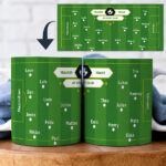 Miniaturansicht von Tasse Fußballfeld mit personalisierten Namen