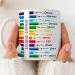 Miniaturansicht von Tasse Buntstifte mit personalisierten Namen
