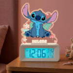 Miniaturansicht von Stitch-Wecker mit Licht und personalisiertem Namen