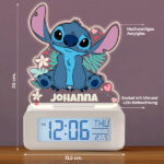 Miniaturansicht von Stitch-Wecker mit Licht und personalisiertem Namen