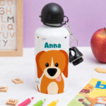 Miniaturansicht von Personalisierte Kinderflasche mit bunten Tieren