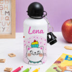 Miniaturansicht von Personalisierte Kinderflasche mit Kätzchen
