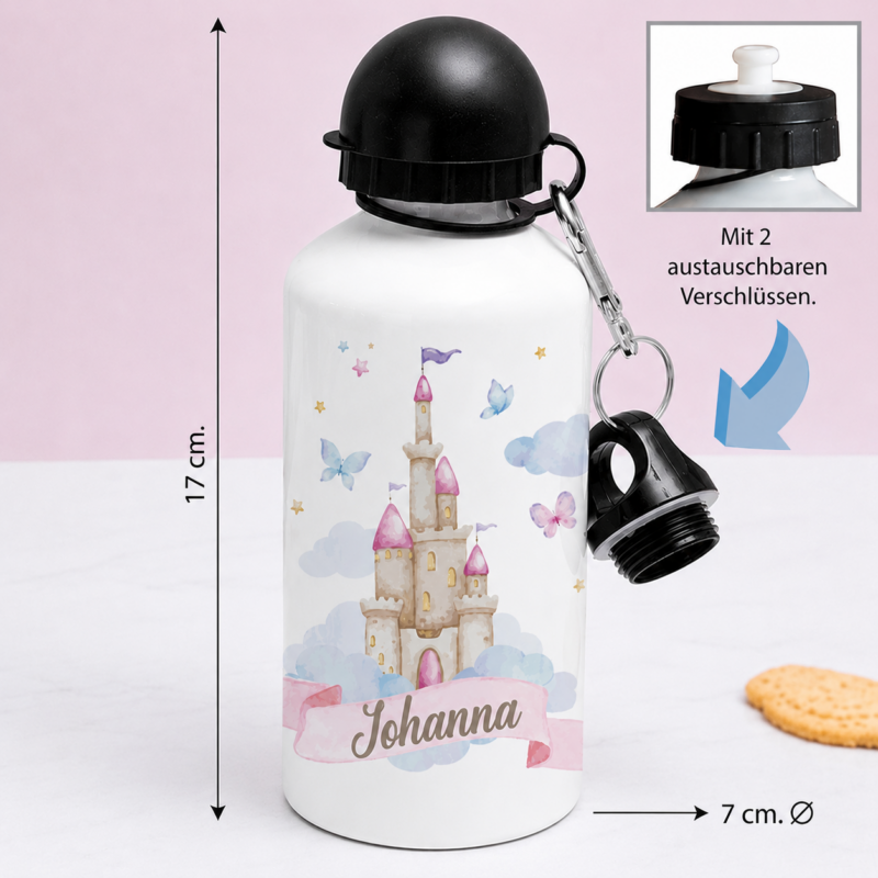 Personalisierte Kinderflasche mit Feen