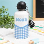 Miniaturansicht von Personalisierte Kinderflasche mit Karomuster