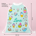 Miniaturansicht von Personalisierter Kinder-Turnbeutel mit Kätzchen