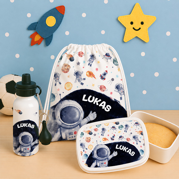 Personalisiertes Kinder-Schulset Astronaut