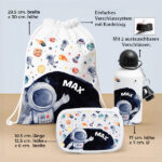 Miniaturansicht von Personalisiertes Kinder-Schulset Astronaut