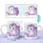 Miniaturansicht von Unzerbrechliche personalisierte Kindertasse mit Einhorn und Name