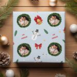 Miniaturansicht von Geschenkpapier Blätter mit personalisiertem Foto und Text