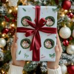 Miniaturansicht von Geschenkpapier Blätter mit personalisiertem Foto und Text